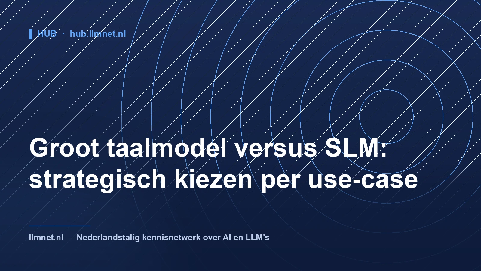 Groot taalmodel versus SLM: strategisch kiezen per taak
