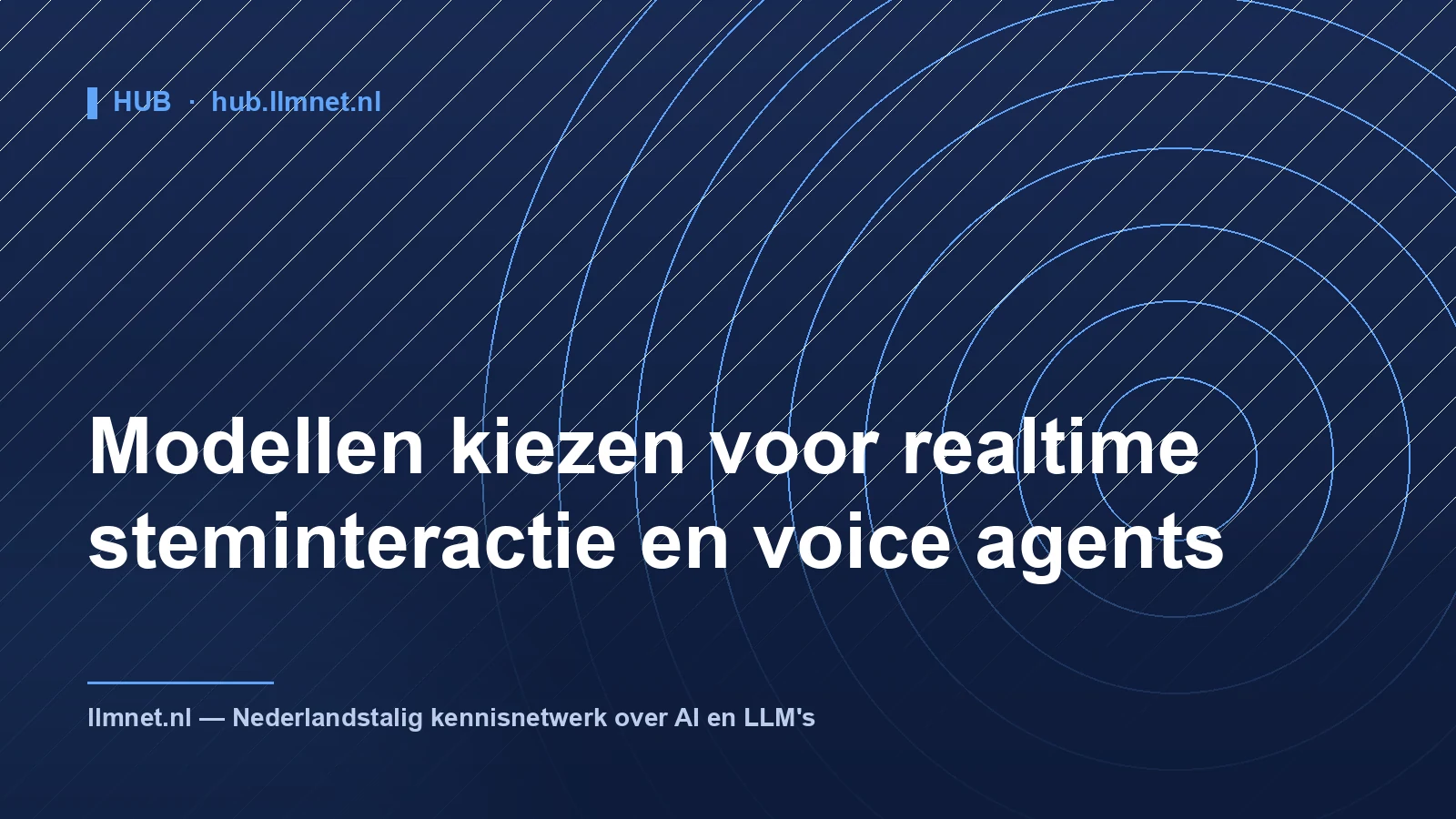Modellen kiezen voor realtime steminteractie