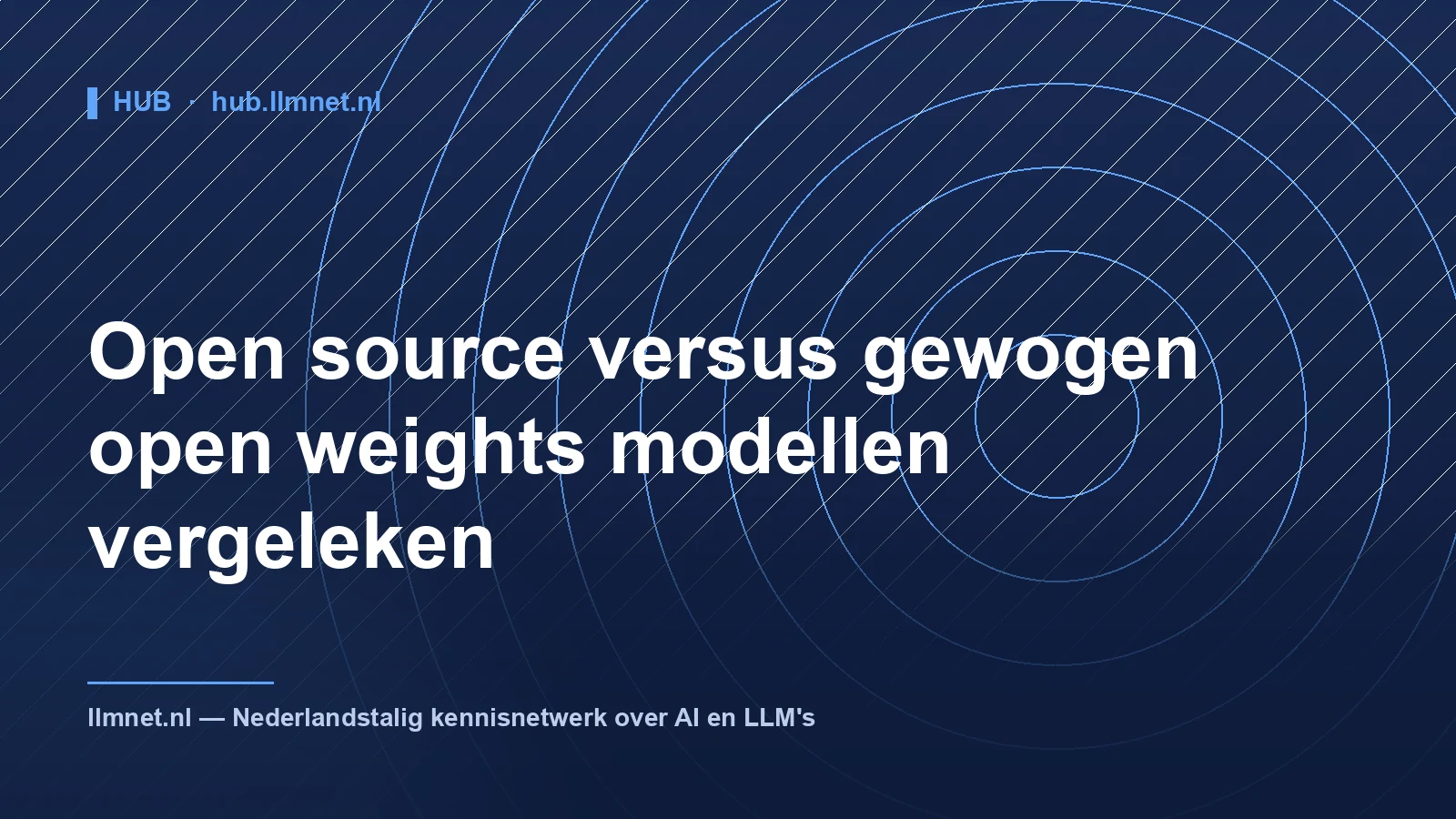 Open source vs open weights modellen vergeleken